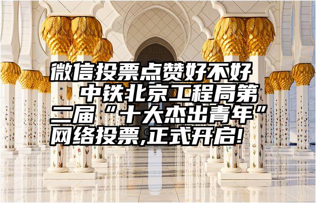 微信投票点赞好不好   中铁北京工程局第二届“十大杰出青年”网络投票,正式开启!